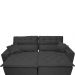 Sofá 3,02m Retrátil e Reclinável com Molas Cama inBox Confort Tecido Suede Velusoft Preto