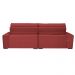 Sofá Austin 2,42m Retrátil, Reclinável com Molas no Assento e Almofadas, Tecido Suede Vermelho