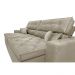 Sofá Austin 2,62m Retrátil Reclinável, Molas no Assento e Almofadas, Tecido Suede Velusoft Bege
