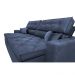Sofá Austin 2,82m Retrátil Reclinável, Molas no Assento e Almofadas, Tecido Suede Velusoft Azul