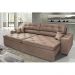 Sofá Austin 3,02m Retrátil Reclinável, Molas no Assento e Almofadas, Tecido Suede Velusoft Castor