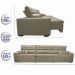 Sofá Austin 3,22m Retrátil, Reclinável com Molas no Assento e Almofadas, Tecido Suede Bege