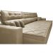 Sofá Austin 3,22m Retrátil, Reclinável com Molas no Assento e Almofadas, Tecido Suede Castor