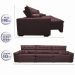 Sofá Austin 3,22m Retrátil, Reclinável com Molas no Assento e Almofadas, Tecido Suede Vinho