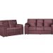 Sofá Austrália 2,52 Mts Retrátil, Reclinável Com Molas e Pillow no Assento Tecido Suede Castor - Cama InBox