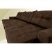 Sofá Austrália 3,82 Mts Retrátil, Reclinável Com Molas e Pillow no Assento Tecido Suede Café - Cama InBox