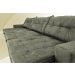 Sofá Austrália 3,82 Mts Retrátil, Reclinável Com Molas e Pillow no Assento Tecido Suede Cinza - Cama InBox