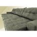 Sofá Austrália 4,12 Mts Retrátil, Reclinável Com Molas e Pillow no Assento Tecido Suede Cinza - Cama InBox
