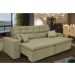 Sofá Cairo 2,52m Retrátil, Reclinável com 4 Almofadas Tecido Suede Castor - Cama InBox