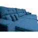 Sofá Cairo 3,52m Retrátil, Reclinável com 6 Almofadas Tecido Suede Azul - Cama InBox