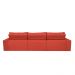 Sofá Cairo 3,82m Retrátil, Reclinável com 6 Almofadas Tecido Suede Vermelho - Cama InBox