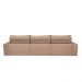 Sofá Cairo 4,12m Retrátil, Reclinável com 6 Almofadas Tecido Suede Castor - Cama InBox