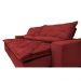 Sofá Lisboa 2,32m Retrátil, Reclinável, Molas no Assento Tecido Suede Velusoft Vermelho - Cama InBox