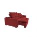 Sofá Lisboa 2,32m Retrátil, Reclinável, Molas no Assento Tecido Suede Velusoft Vermelho - Cama InBox
