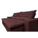 Sofá Lisboa 2,72m Retrátil, Reclinável com Molas no Assento Tecido Suede Vinho - Cama InBox