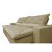 Sofá Magnum 2,22m Retrátil, Reclinável com Molas no Assento e Almofadas Lombar Tecido Suede Velusoft Bege - Cama InBox