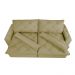 Sofá Magnum 2,42m Retrátil, Reclinável com Molas no Assento e Almofadas Lombar Tecido Suede Velusoft Bege - Cama InBox