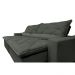 Sofá Magnum 2,62m Retrátil, Reclinável com Molas no Assento e Almofadas Lombar Tecido Suede Grafite - Cama InBox