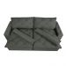 Sofá Magnum 2,62m Retrátil, Reclinável com Molas no Assento e Almofadas Lombar Tecido Suede Grafite - Cama InBox
