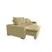 Sofá Magnum 2,62m Retrátil, Reclinável com Molas no Assento e Almofadas Lombar Tecido Suede Velusoft Bege - Cama InBox