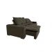 Sofá Magnum 2,82m Retrátil, Reclinável com Molas no Assento e Almofadas Lombar Tecido Suede Café - Cama InBox