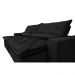 Sofá Magnum 2,82m Retrátil, Reclinável com Molas no Assento e Almofadas Lombar Tecido Suede Velusoft Preto - Cama InBox