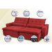 Sofá Montenegro 2,22 Mts Retrátil, Reclinável com Molas no Assento e 2 Almofadas Lombar Tecido Suede Vermelho - Siena Moveis