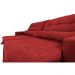 Sofá Montenegro 2,22 Mts Retrátil, Reclinável com Molas no Assento e 2 Almofadas Lombar Tecido Suede Vermelho - Siena Moveis