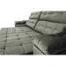Sofá New Itália 2,52 Mts Retrátil e Reclinável Tecido Suede Cinza - Cama InBox