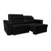 Sofá New Itália 2,52 Mts Retrátil e Reclinável Tecido Suede Preto- Cama InBox