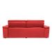 Sofá New Itália 2,52 Mts Retrátil e Reclinável Tecido Suede Vermelho - Cama InBox