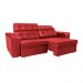 Sofá New Itália 2,52 Mts Retrátil e Reclinável Tecido Suede Vermelho - Cama InBox