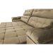 Sofá New Itália 2,72 Mts Retrátil e Reclinável Tecido Suede Marrom CAST0R - Cama InBox