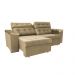 Sofá New Itália 2,72 Mts Retrátil e Reclinável Tecido Suede Marrom CAST0R - Cama InBox