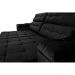 Sofá New Itália 2,72 Mts Retrátil e Reclinável Tecido Suede Preto- Cama InBox