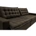 Sofá Retrátil Reclinável e Cama 2,15m Cama inBox Flex Suede Velusoft Café