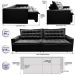 Sofá Retrátil Reclinável e Cama 2,15m Cama inBox Flex Suede Velusoft Preto