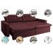 Sofá Retrátil Reclinável e Cama 2,15m Cama inBox Flex Suede Velusoft Vinho