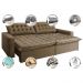 Sofá Retrátil Reclinável e Cama 2,35m Cama inBox Flex Suede Velusoft Castor