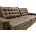 Sofá Retrátil Reclinável e Cama 2,35m Cama inBox Flex Suede Velusoft Castor