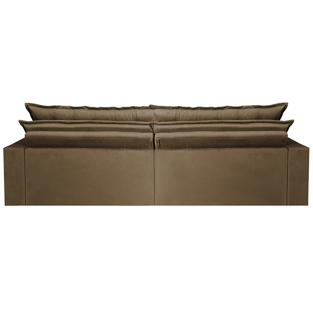 Sofá Retrátil Reclinável e Cama 2,35m Cama inBox Flex Suede Velusoft Castor