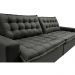 Sofá Retrátil Reclinável e Cama 2,35m Cama inBox Flex Suede Velusoft Cinza