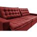 Sofá Retrátil Reclinável e Cama 2,35m Cama inBox Flex Suede Velusoft Vermelho