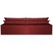 Sofá Retrátil Reclinável e Cama 2,35m Cama inBox Flex Suede Velusoft Vermelho