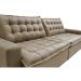 Sofá Retrátil Reclinável e Cama 2,75m Cama inBox Flex Suede Velusoft Bege