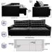 Sofá Retrátil Reclinável e Cama 2,75m Cama inBox Flex Suede Velusoft Preto