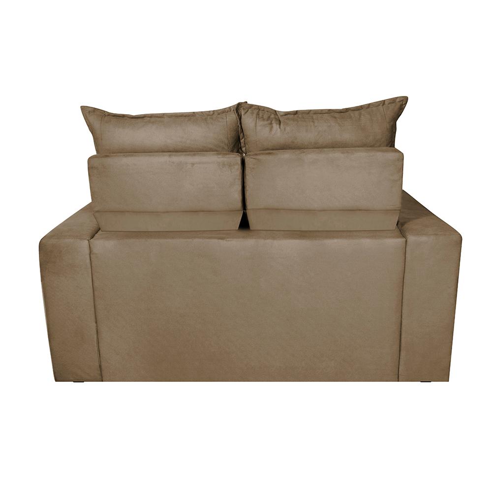 Sofá Retrátil e Reclinável 1,50m Cama inBox Smal com bordado pantográfico Suede Castor