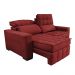 Sofá Retrátil e Reclinável 1,80m Molas Ensacadas e Costura Tripla Cama inBox Nobre Suede Vermelho