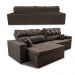 Sofá Retrátil e Reclinável 1,82m Luxos Cama inBox Velusoft Café