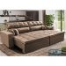 Sofá Retrátil e Reclinável 1,82m Luxos Cama inBox Velusoft Cinza